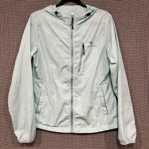 Camel Crown Windbreaker Hooded Jacket - Light Powder Blue - Medium